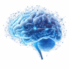 3D Hologram AI Brain with Deep Learning and Neural Network - High Fidelity Version 2.