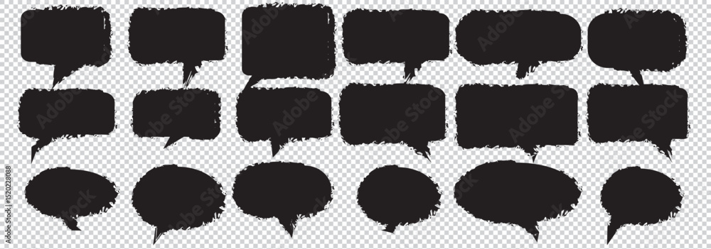 Poster speech bubble set. talk bubble. cloud speech bubbles collection. vector eps 10