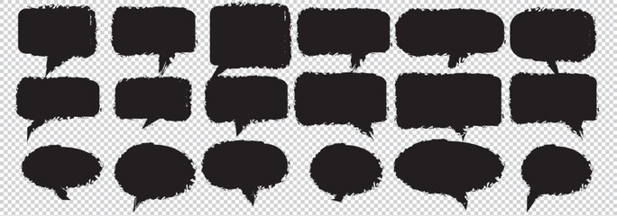 Speech Bubble set. Talk bubble. Cloud speech bubbles collection. Vector EPS 10