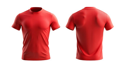 red t shirt isolated