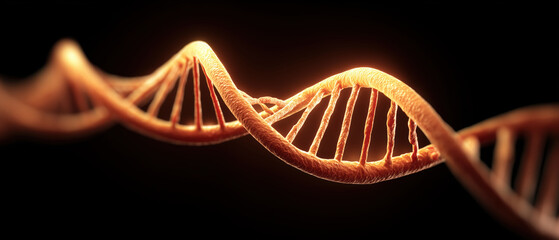 Exploring dna helix structure laboratory scientific image dark theme