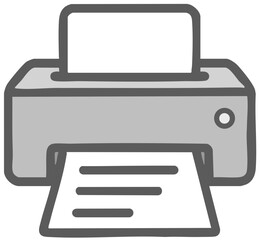 printer icon vector illustration