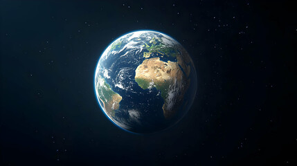 Obraz premium Pixelated Earth In Space