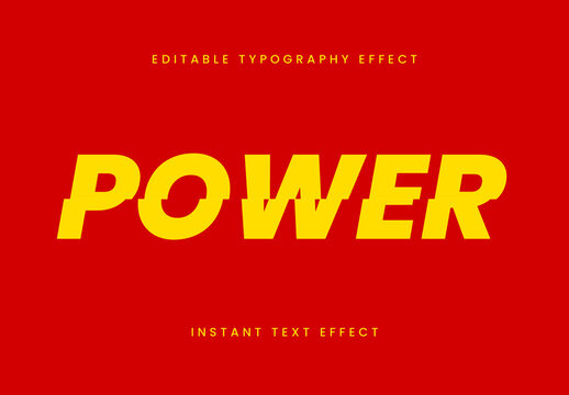 Yellow Bold Slanted Font Heavy Cut Text Effect