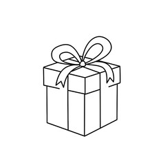 Obraz premium Gift box with ribbon isolated on transparent background