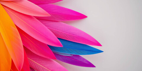 Close-Up of Vibrant Rainbow Parrot Feathers 