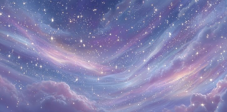 The universe is comprised of a colorful space galaxy cloud nebula, a stary night cosmos, with elements of science and astronomy, including a supernova, all set against a beautiful background