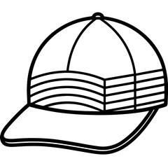 Sunset Gradient Mesh Cap – Vector on White