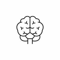 full brain icon sign vector