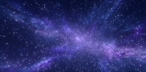 Fototapeta premium Equirectangular projection of a 360 degree space background that includes nebula and stars, used as an HDRI environment map and spherical panorama