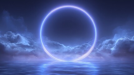 blue sky and planet