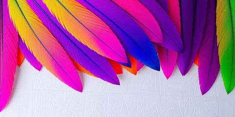 Close-Up of Vibrant Rainbow Parrot Feathers 