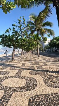 View of the beach - Rio de Janeiro , Arpoador and Ipanema. Brasil.