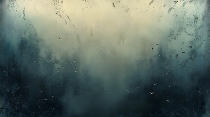 Obraz premium Textured surface of a misted window glass with water droplets on a cloudy and foggy day