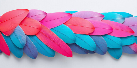 Close-Up of Vibrant Rainbow Parrot Feathers 