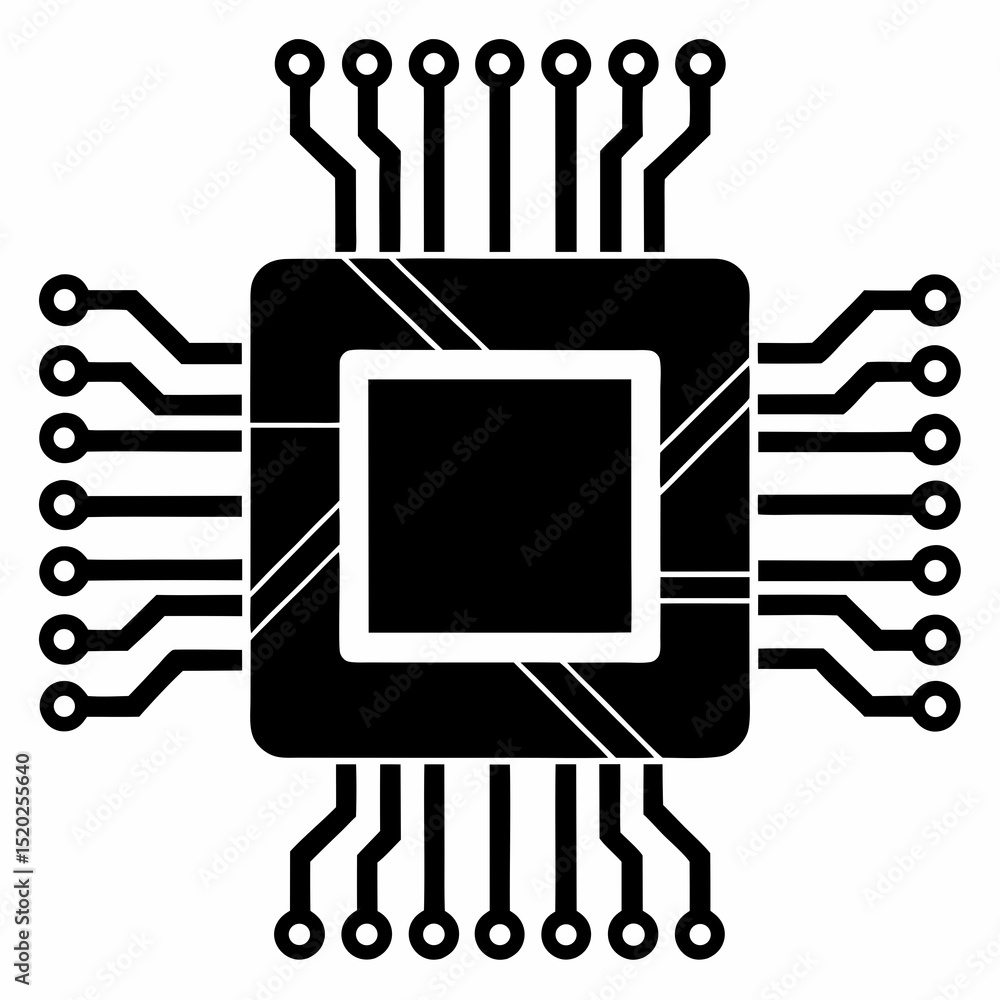 Poster vector illustration of a computer vector icon illustration silhouette graphics design image white ba