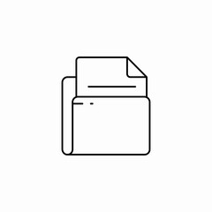 file folder icon sign vector