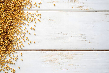 Pile of Mustard Seeds to Illustrate the Parable of Jesus Christ Faith Like a Mustard Seed