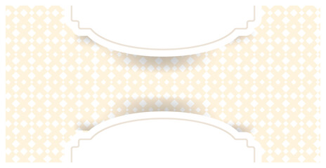 Islamic Arabic Arabesque Ornament Border Luxury Abstract White Background