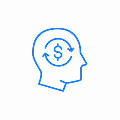 head money idea icon sign vector