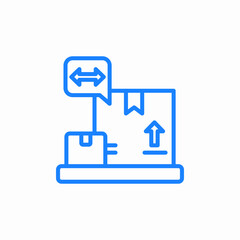 Obraz premium inventory management system icon sign vector