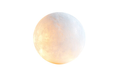 Obraz premium Minimalist pastel sphere glowing gently in a clean abstract composition design isolated on transparent background PNG