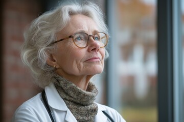 Elderly Woman Consultation. Experienced Female Physician Providing Compassionate Elderly Healthcare and Support