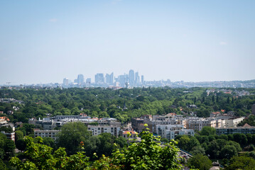 Cityscape from Park Château De Saint-germain-en-laye, Saint-Germain-en-Laye, Île-de-France, western suburb of Paris, France