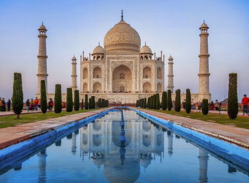 Taj Mahal palace - India. The magnificent Taj Mahal. Located in Agra India