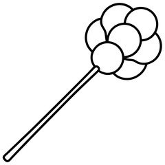 Cotton Swabs Icon – Clean Vector on White