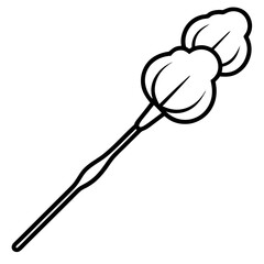 Cotton Swabs Icon – Clean Vector on White