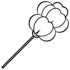 Cotton Swabs Icon – Clean Vector on White