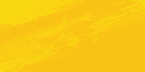 Abstract speed lines style yellow color halftone banner design template modern grunge