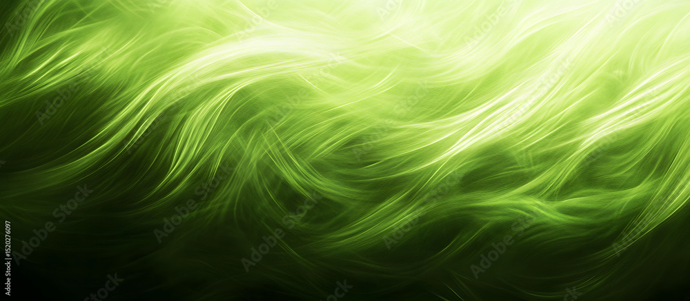 Poster lush green grass texture with dynamic movement providing an abstract background for nature-themed de