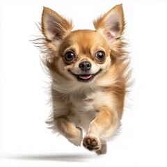 Joyful Chihuahua Puppy. Adorable, Playful Indoor Companion with Happy Face and Energetic Movement