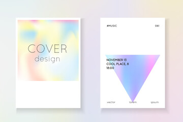 Abstract Texture. Colourful 90s Template. Pearlescent Shape. Digital Screen. Plastic Concept. Blue Holograph Paper. Neon Presentation. Purple Abstract Texture