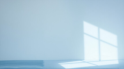 Obraz premium Light blue background with a soft gradient and calming tone.