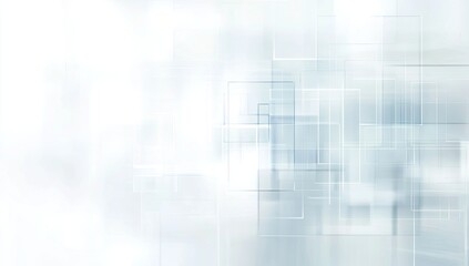 Fototapeta premium Abstract light gray squares on a white background