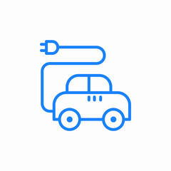 electro car icon sign vector