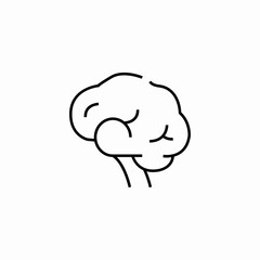 human brain icon sign vector