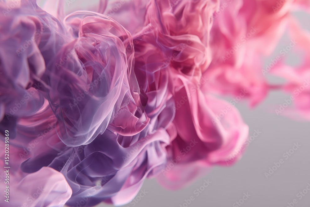 Aufkleber abstract background with flowing pink and purple smoke, creating a dynamic and artistic visual effec