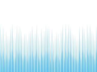 Fototapeta premium blue Line texture of seismogram or audio sound wave diagram. Signals with different amplitude on timeline distribution as a graph with different line height. Graph of seismic activity 