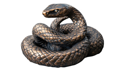 Obraz premium snake on white background