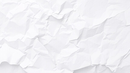 A close-up view of crumpled white paper with visible creases and texture.