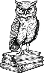 owl on a white background