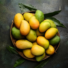 mango fruits top view