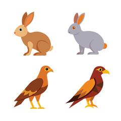 flat color dessert animal 