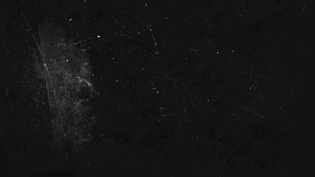 Grunge doodle texture. Dust and scratches old damaged surface Retro vintage black background. High quality 4k footage