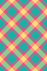 Tie textile vector fabric, swatch tartan texture plaid. Dogtooth pattern check background seamless in light sea green and red colors.