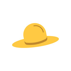Hat icon, hat flat design, isolated on white background, vector illustration